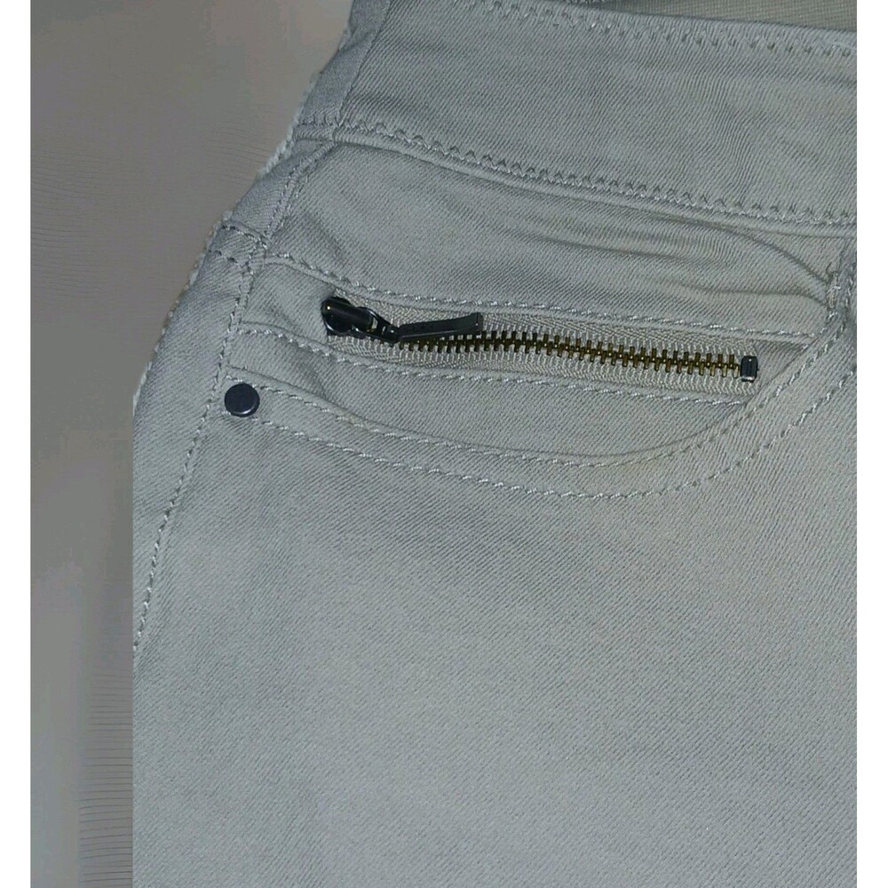 Chicos So Slimming Ankle Pants Sz 1 (US 8-10) Tan Straight Casual Stretch Travel - Picture 7 of 8